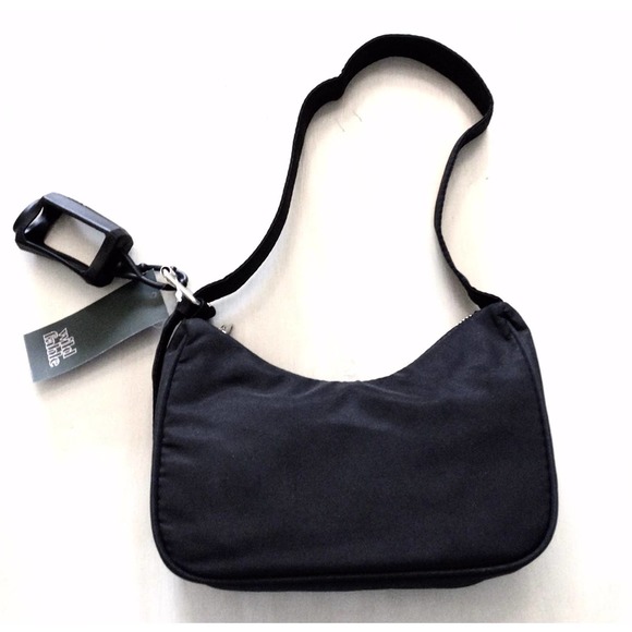 NEW Wild Fable Extended Buckle SHOULDER HANDBAG Nylon Purse Black Purse + Holder - Picture 5 of 10